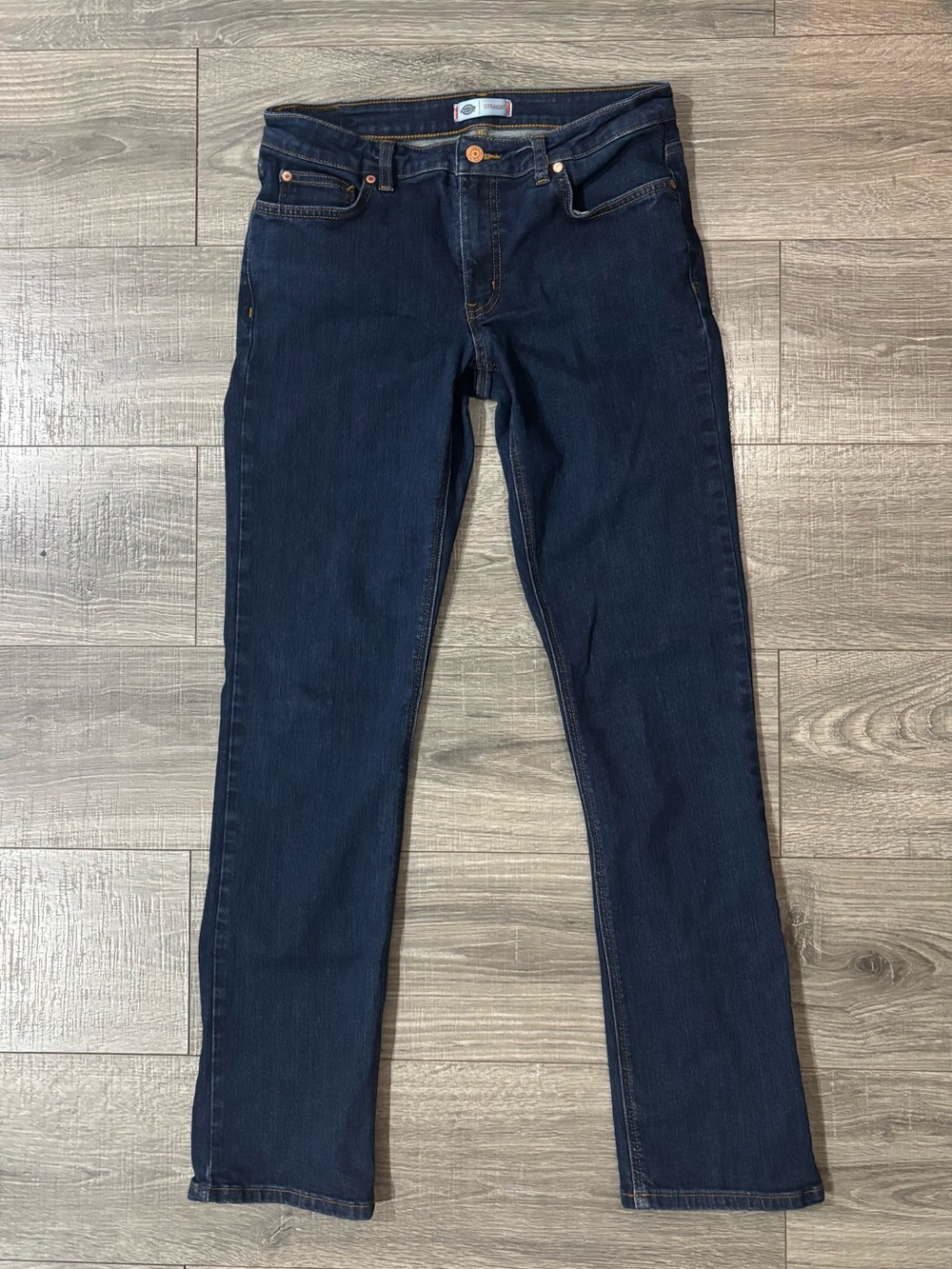 Dickies Straight Leg Dark Wash Jeans Women’s Size 6 Regular Stretch Denim
